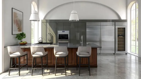 The Sub Zero CL3650RID_S_P_R refrigerator in a high-end kitchen